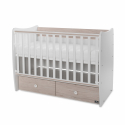 Βρεφικό κρεβάτι Lorelli® Matrix White - Light Oak