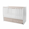 Βρεφικό κρεβάτι Lorelli® Matrix White - Light Oak