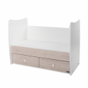 Βρεφικό κρεβάτι Lorelli® Matrix White - Light Oak