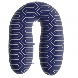 Μαξιλάρι εγκυμοσύνης & θηλασμού Greco Strom Comfort 3in1 Maze Blue
