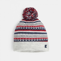 Okaidi Bonnet a pompon motifs scandinaves multicolores Garcon