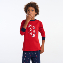 Okaidi Κόκκινες Χριστουγεννιάτικες πιτζάμες για αγόρι