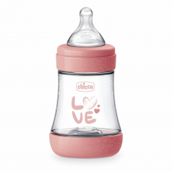 Μπιμπερό Chicco Perfect 5 150ml Ροζ 0m+ (1τμχ)