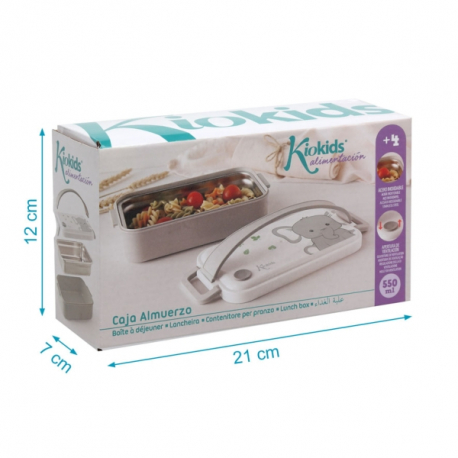 Ταπεράκι φαγητού Kiokids® inox Little Elephant 550ml