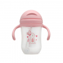 Εκπαιδευτικό ποτήρι σιλικόνης Kiokids® 300 ml Lovely Bunny