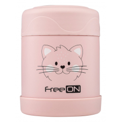 Θερμός φαγητού FreeON® 350ml Kitty Pink