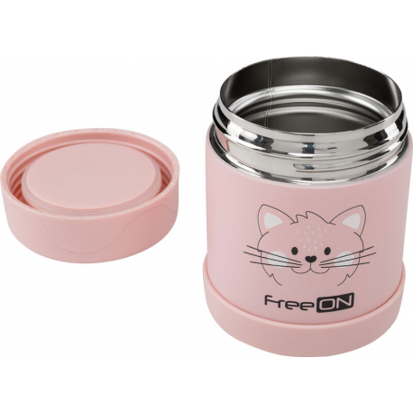 Θερμός φαγητού FreeON® 350ml Kitty Pink