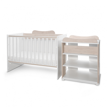 Πολυμορφικό κρεβάτι Lorelli® Multi White - Light Oak