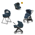 Σύστημα μεταφοράς Inglesina Electa Darwin Quattro Hudson Blue - Chassis Silver