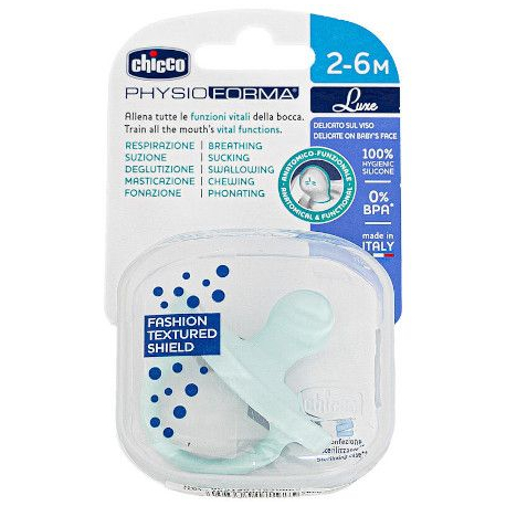 Πιπίλα Chicco όλο σιλικόνη PhysioForma® Soft Luxe Green 2-6m