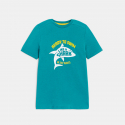 Okaidi Okaidi Μπλούζα κοντομάνικη με μοτίφ Καρχαρίας για αγόρια