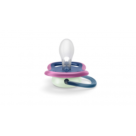 Πιπίλες νυκτός Philips Avent Ultra Air Night 6-18m Girl, σετ των 2 - SCF376/14