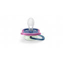 Πιπίλες νυκτός Philips Avent Ultra Air Night 6-18m Girl, σετ των 2 - SCF376/14