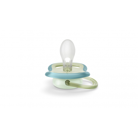 Πιπίλες νυκτός Philips Avent Ultra Air Night 0-6m Boy, σετ των 2 - SCF376/18