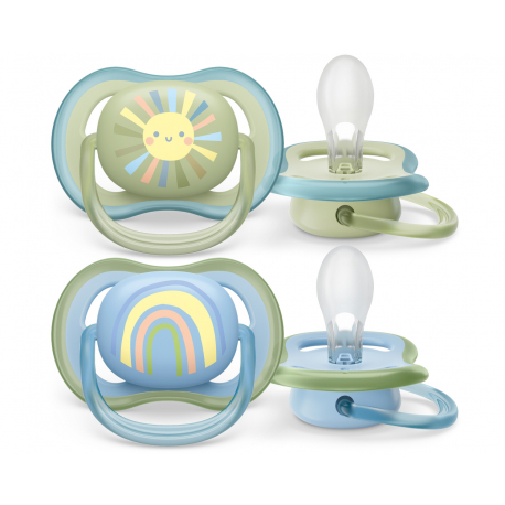 Πιπίλες Philips Avent Ultra Air 0-6m Boy, σετ των 2 - SCF085/58