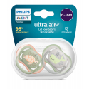 Πιπίλες Philips Avent Ultra Air 6-18m Boy, σετ των 2 - SCF085/60