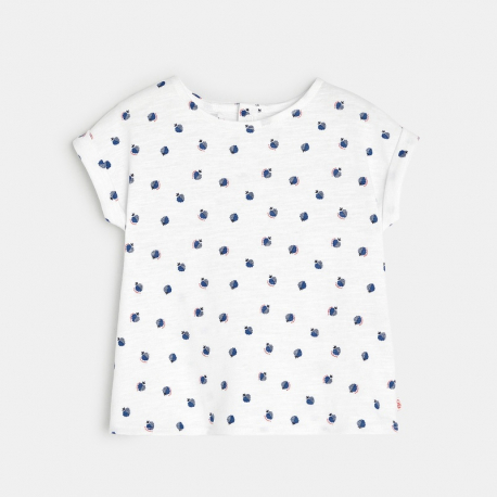Obaibi T-shirt imprime bleu bebe fille