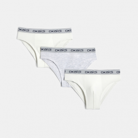 Okaidi Boy&#039;s plain underpants (set of 3)