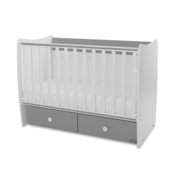 Βρεφικό κρεβάτι Lorelli® Matrix White - Stone Grey