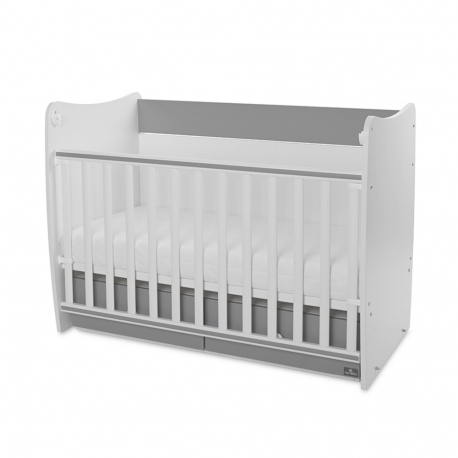 Βρεφικό κρεβάτι Lorelli® Matrix White - Stone Grey
