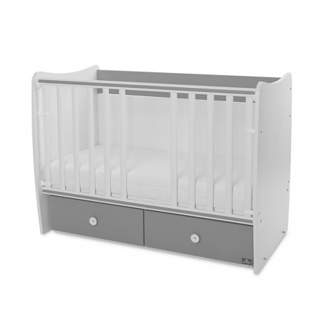 Βρεφικό κρεβάτι Lorelli® Matrix White - Stone Grey