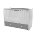 Βρεφικό κρεβάτι Lorelli® Matrix White - Stone Grey