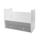 Βρεφικό κρεβάτι Lorelli® Matrix White - Stone Grey