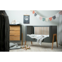 Βρεφικό κρεβάτι Troll Nursery Torsten Seal Grey - Teak