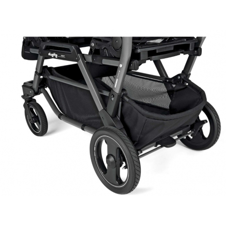 Βάση καροτσιού διδύμων Peg Perego Duette Piroet Silver - Black