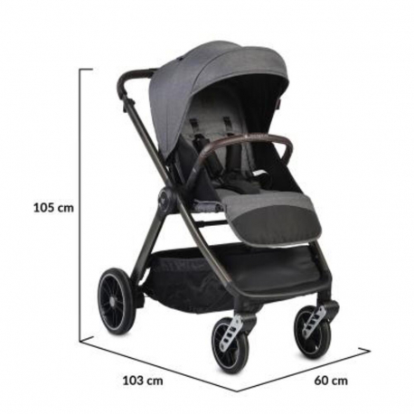 Καρότσι και port-bebe Cangaroo Macan Grey