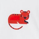Obaibi Pyjama court tigre rouge bebe garcon