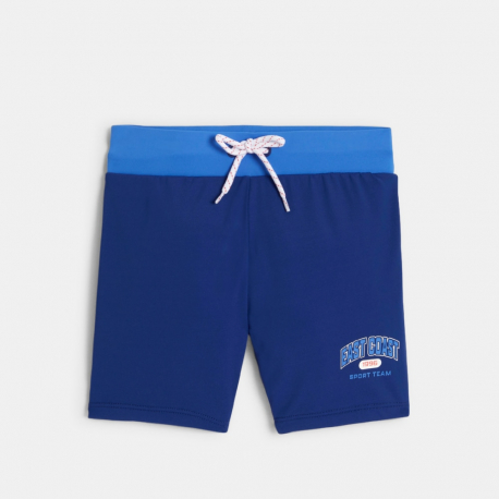 Okaidi Boy&#039;s blue boxer-style swimming trunks