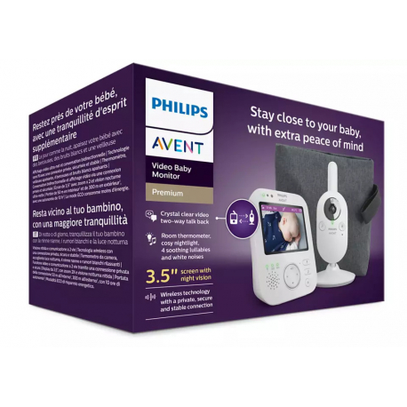 Ενδοεπικοινωνία Philips Avent Video Monitor Premium - SCD892/26