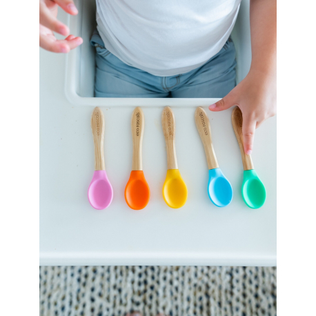 Σετ κουτάλια 3 τεμαχίων Eco Rascals (γκρι, μπλε, πράσινο)
