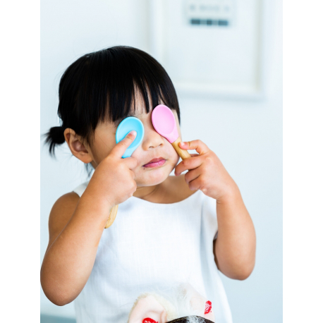 Σετ κουτάλια 3 τεμαχίων Eco Rascals (γκρι, μπλε, πράσινο)