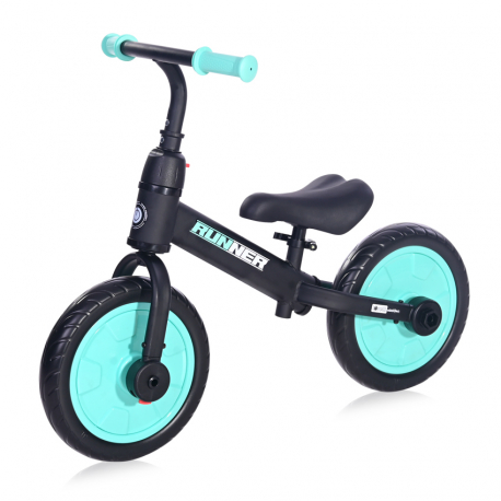 Ποδήλατο ισορροπίας Lorelli® Runner 2 σε 1 Black &amp; Turquoise