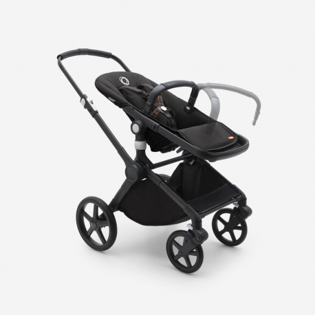 Καρότσι και port-bebe Bugaboo Fox Cub Complete Black - Desert Beige