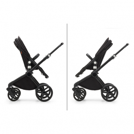 Καρότσι και port-bebe Bugaboo Fox Cub Complete Black - Desert Beige