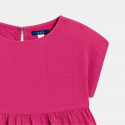 Okaidi Girl's plain pink babydoll dress