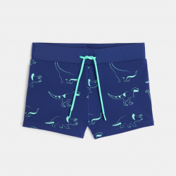 Okaidi Boys' blue dinosaur motif swim shorts