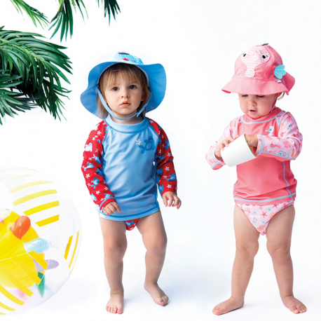 Σετ μπλούζα-πάνα μαγιό-καπέλο Zoocchini™ Sunny the Seal 6-12 μηνών