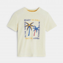 Okaidi Boy's short-sleeve T-shirt with palm tree design