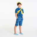 Okaidi Boy's yellow short-sleeve T-shirt with zebra design