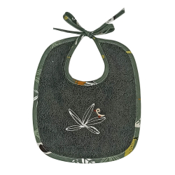 Σαλιάρα πετσετέ με κορδόνι Baby Star Kenya Χακί