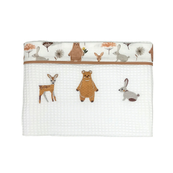 Κουβέρτα πικέ κούνιας Baby Star Forest Friends 100x150 cm