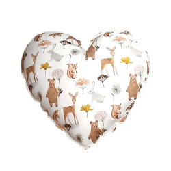 Διακοσμητικό μαξιλάρι Baby Star Forest Friends Καρδιά