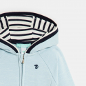 Obaibi Baby boy's blue fleece zip-up otter sweatshirt