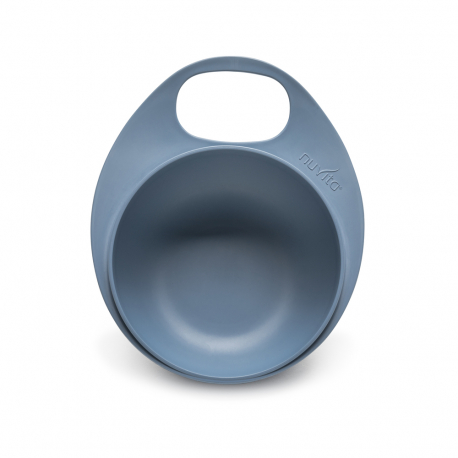 Σετ μπολ και πιάτο Nuvita Easy Eating Powder Blue