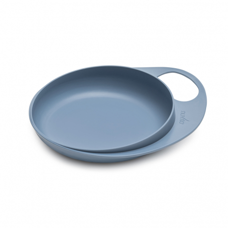Σετ μπολ και πιάτο Nuvita Easy Eating Powder Blue