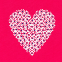 Okaidi Μπλούζα κοντομάνικη με μοτίφ καρδιά πράσινη για κορίτσια